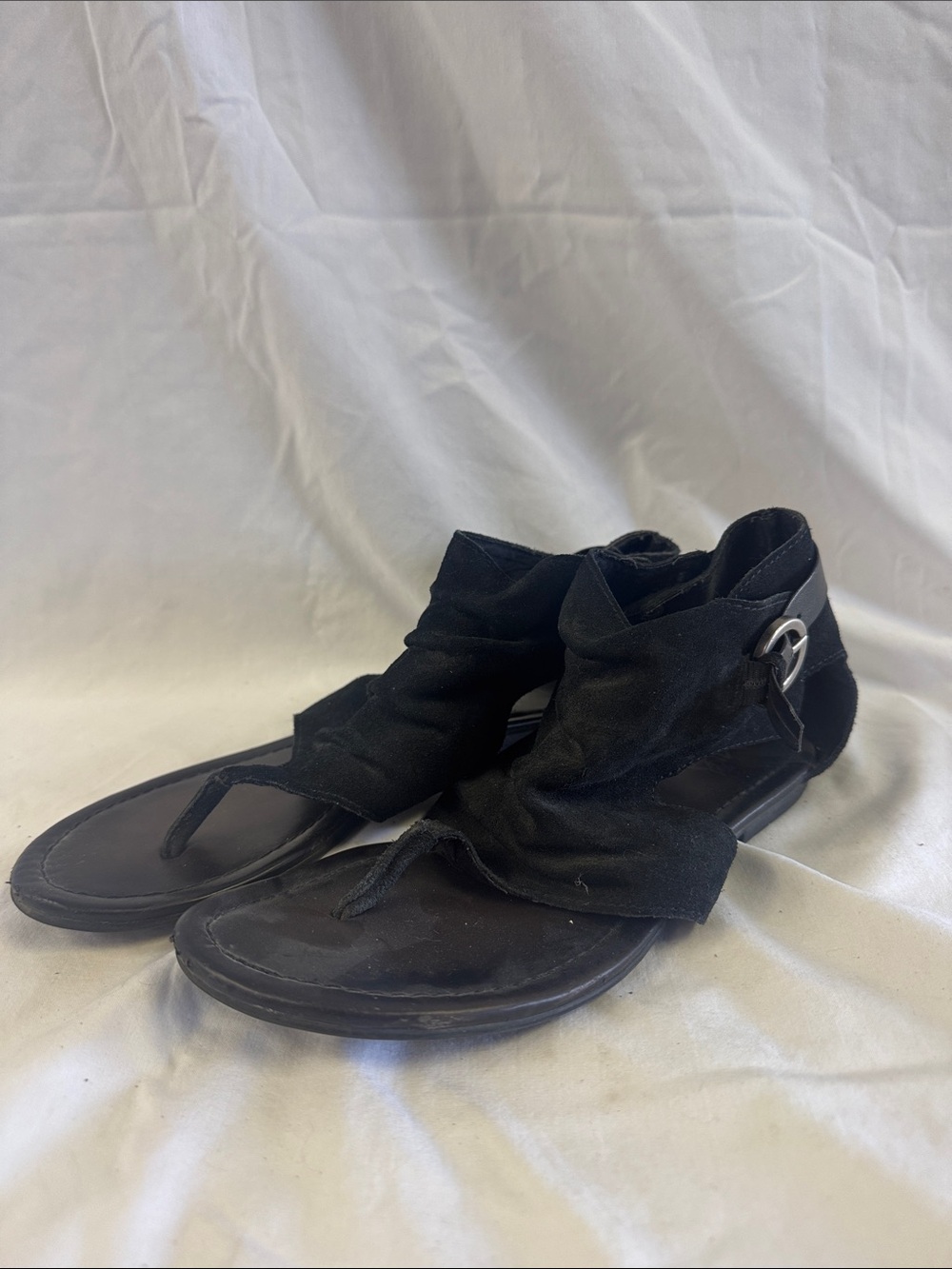 Black Women’s Wrap Gladiator Sandals